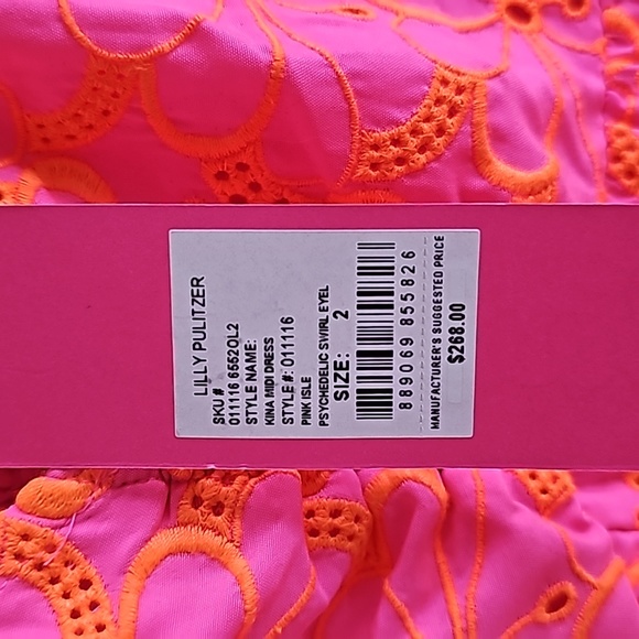 NWT Lilly Pulitzer Kina Dress in Psychedelic Swirl - Picture 3 of 5